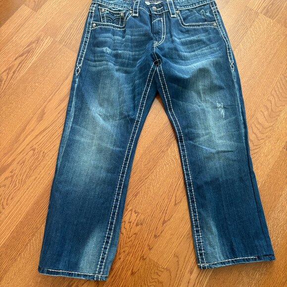 Mens Rock Revival Karl Denim Jeans 36 X 30 - Picture 6 of 11